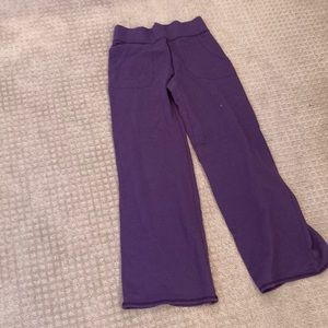 Purple yoga pants!